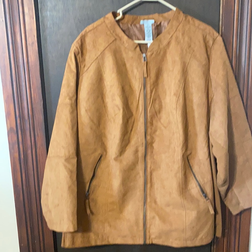 Vegan Suede Jacket - Catherines - 4X - NWT
